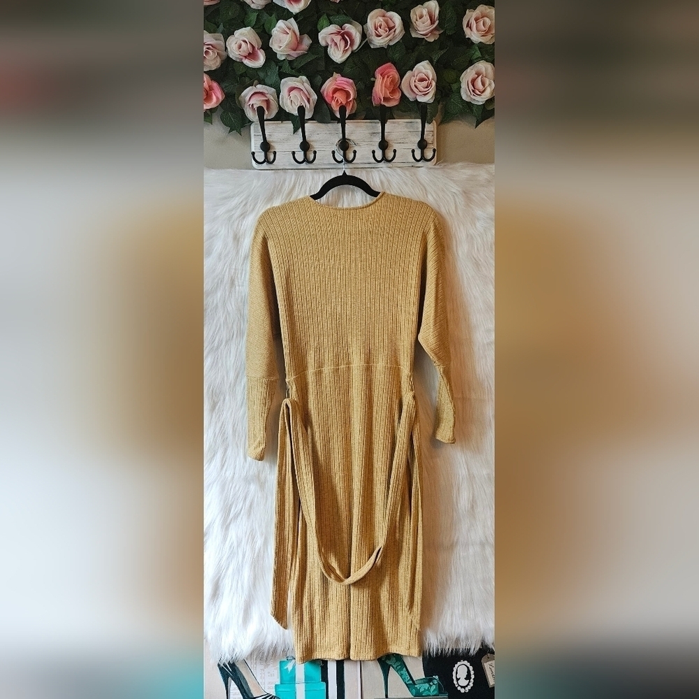 Shelley Klassen Goldenrod Knit Sweater Dress - Picture 7 of 12